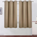 LEMOMO Blackout Curtains 42 x 63 inch/Natural Curtains Set of 2 Panels/Thermal by Lemomo