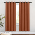 NICETOWN Blackout Burnt Orange Curtains 72 inches Long by NICETOWN