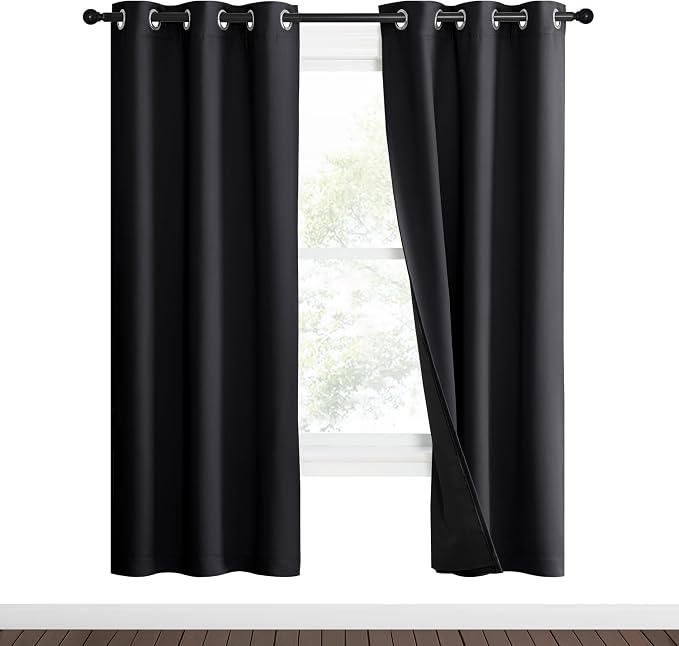 NICETOWN High-End Thermal Kitchen Curtains, Full Blackout Curtains 70 Inches by NICETOWN