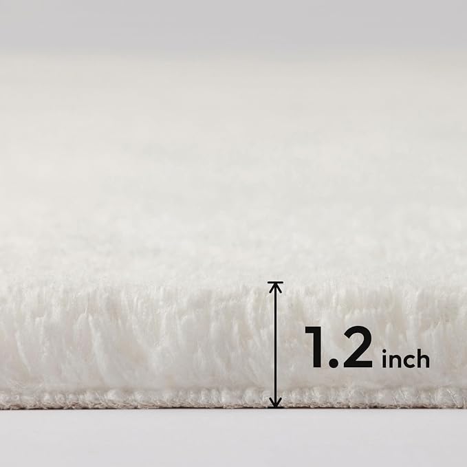 Ashler Faux Fur Rug, Ultra Soft Faux Rabbit Fur, 2.2 x 6 Feet Rectangle - Image 2