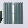 NICETOWN Thermal Insulated Greyish Blue Curtains Blackout Draperies, Window by NICETOWN