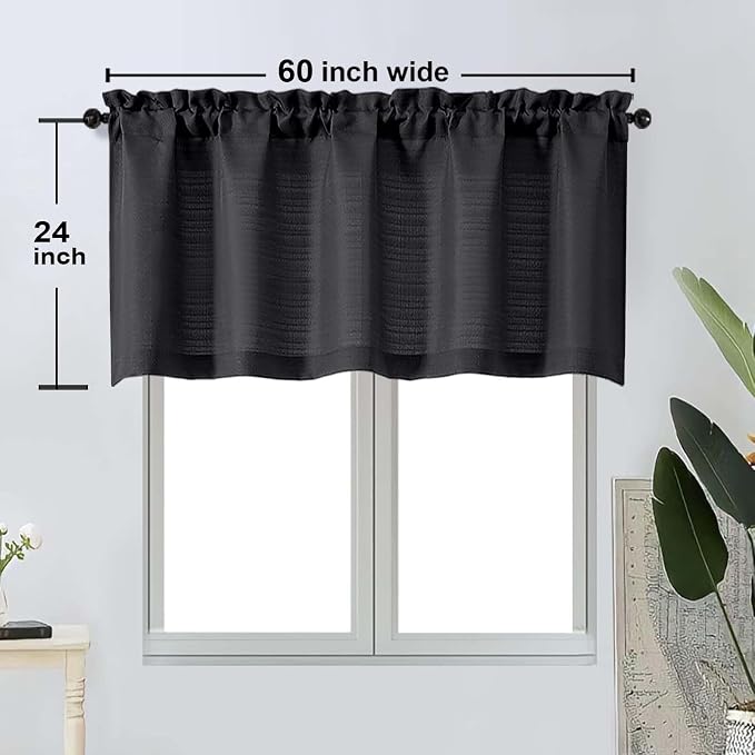 OWENIE Bob 1 PCS Black Valances - Image 2