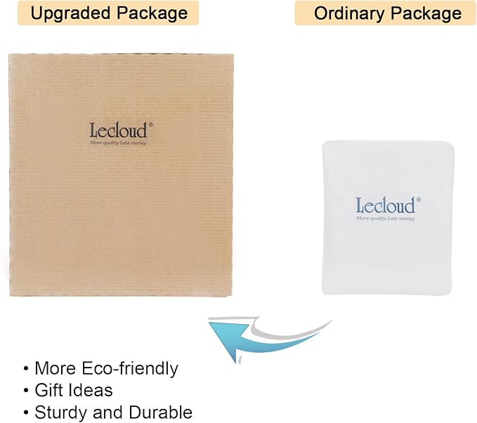 Lecloud White Sheer Curtains 48 Inch Length 2 Pcs, Light Filtering Voile - Image 5
