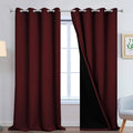 Yakamok 100% Blackout Window Curtain Panels, Heat and Full Light Blocking Drapes by Yakamok