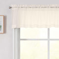 Cream Valances for Windows, Cream Sheer Curtains 14 Inch Length 2 Pack Kitchen by WelvetBLK