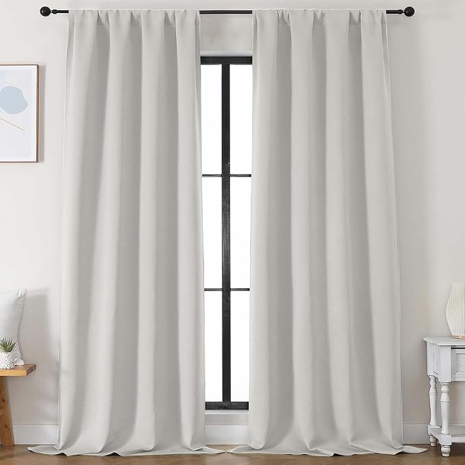 Simplebrand Ava Natural Blackout Curtains by Simplebrand