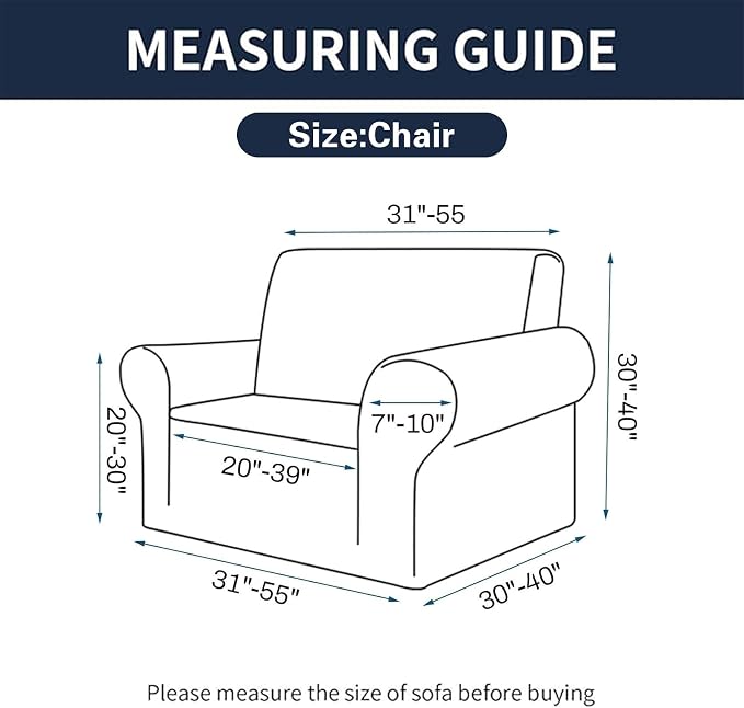 Cupuamon 2026 New Stretch Chair Sofa Slipcovers Couch Cover - Image 2