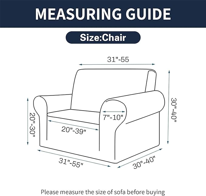 Cupuamon 2026 New Stretch Chair Sofa Slipcovers Couch Cover - Image 2