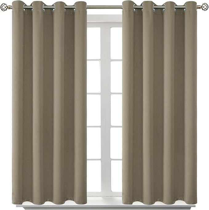 BGment Room Darkening Curtains 45 Inches Long by BGment