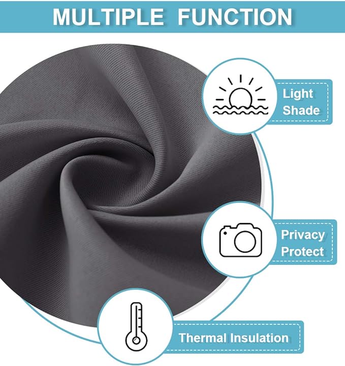 RYB HOME Extra Wide Blackout Curtains - Image 6