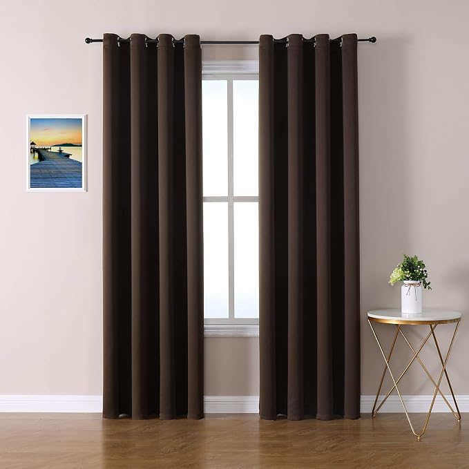 ChrisDowa Blackout Curtains 108 Inches Long 2 Panels Set by ChrisDowa