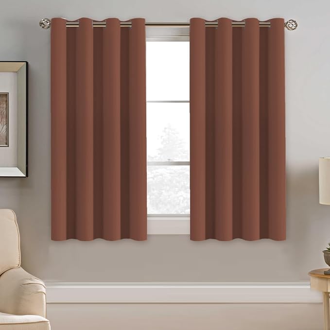 H.VERSAILTEX Blackout Curtain for Bedroom Small Window Kitchen Blackout by HVERSAILTEX
