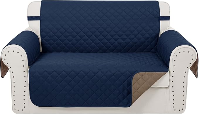 Reversible Loveseat Sofa Covers Couch Cover Furniture Protector by LuxshareHome
