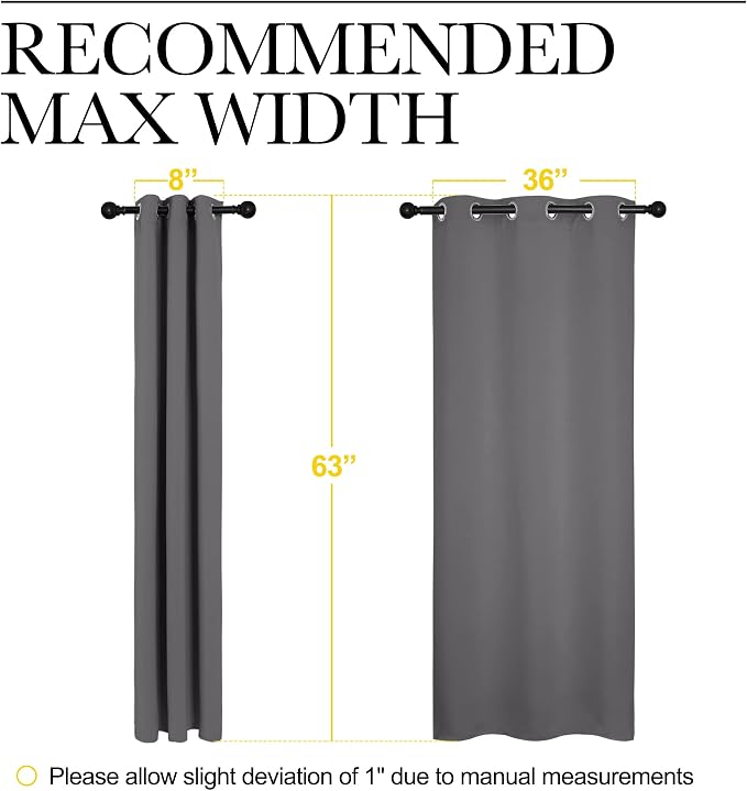 NICETOWN Thermal Insulated Grommet Blackout Curtains - Image 8
