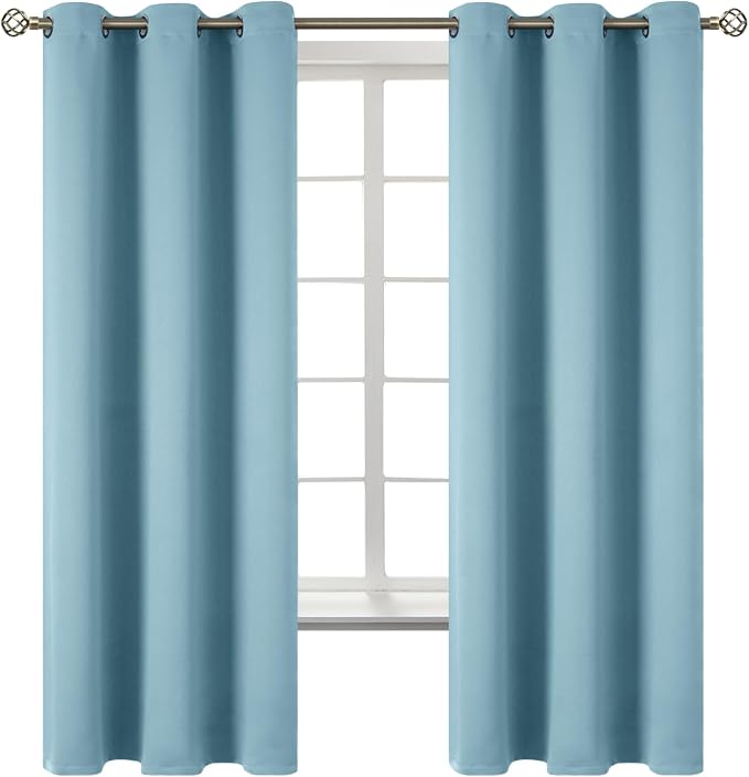BGment Room Darkening Curtains 63 Inches Long by BGment