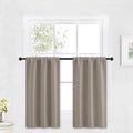 RYB HOME Blackout Cafe Curtains 30 inch Length, Short Light UV Heat Blocking by RYBHOME