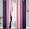 Estelar Textiler Pink and Purple Ombre Blackout Curtains 90 Inches Long 2 by ESTELARTEXTILER