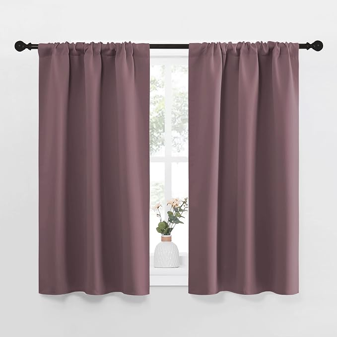 NICETOWN Kitchen Curtains, Short Blackout Curtains & Drapes, Small Window by NICETOWN