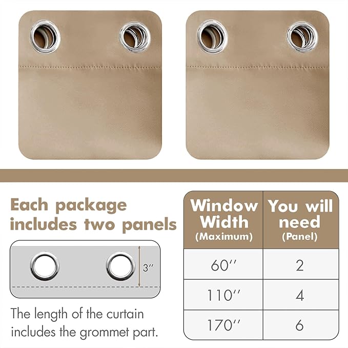 MIULEE Blackout Curtains 95 Inches Long - Image 6