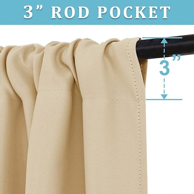 RYB HOME Cafe Curtains 24 inch Length, RV Curtains - Image 3