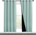 NICETOWN 100% Blackout Window Curtain Panels, Full Light Blocking Drapes by NICETOWN