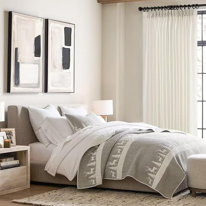 Topfinel Natural Pinch Pleated Linen Curtains 84 Inch Length 2 Panels - Image 8