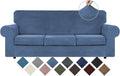 WEERRW Velvet Plush Fabric 4 Pieces Sofa Covers by WEERRW