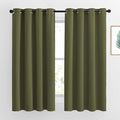 NICETOWN Blackout Olive Green Curtains 63 inches Long, Functional Blackout by NICETOWN