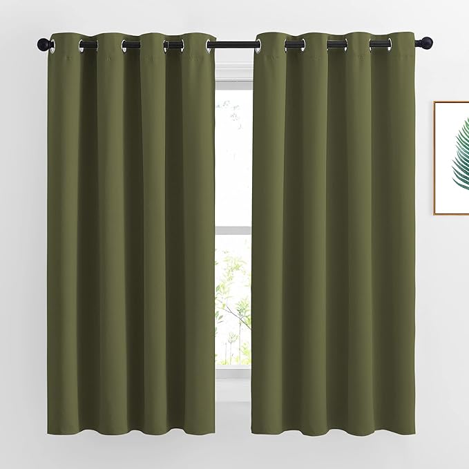 NICETOWN Room Darkening Curtains 63 inches Long by NICETOWN