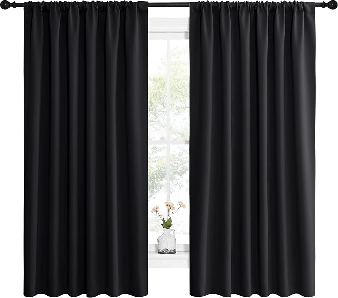 NICETOWN Halloween Black Blackout Curtain Blinds - Image 2