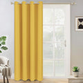 Yakamok Wide Thermal Blackout Patio Door Curtain Panel, Mustard Yellow Grommet by Yakamok