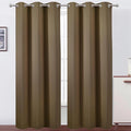LEMOMO Brown Thermal Blackout Curtains/42 x 84 Inch/Set of 2 Panels Room by Lemomo
