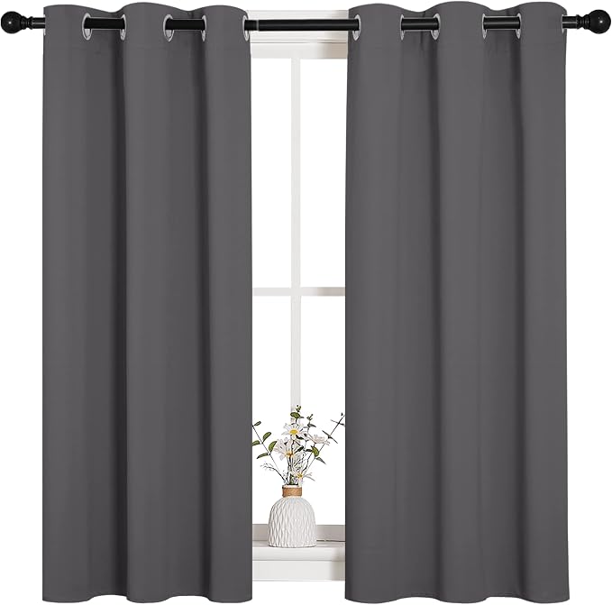 NICETOWN Grey Blackout Curtain Panels by NICETOWN