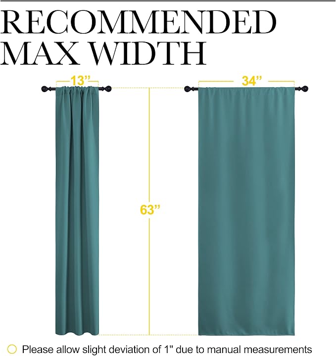 NICETOWN Bedroom Curtains, Three Pass Microfiber Noise Reducing Thermal - Image 7