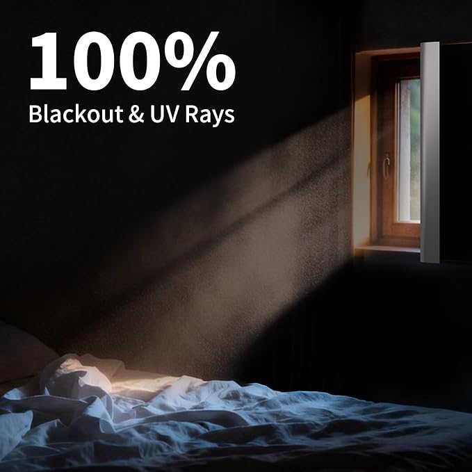 BKSAI 100% Blackout Window Cover, Portable Magnetic Black Out Curtains - Image 2