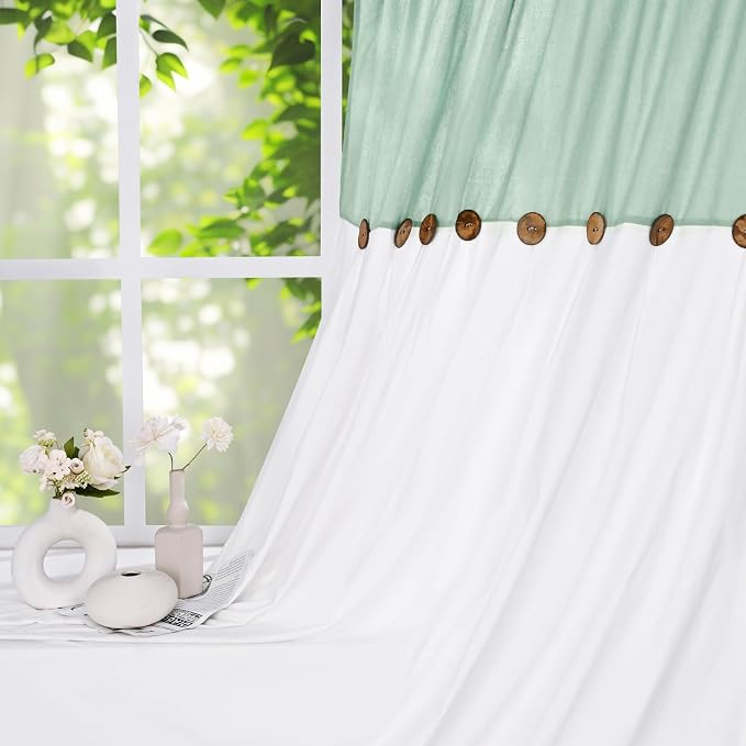 FRAMICS Farmhouse Cotton Linen Curtains - Image 7