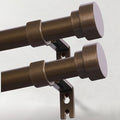 IFELS Heavy Duty Curtain Rods for Windows 48 to 84 Inch, 1 Inch Bronze Curtain by IFELS