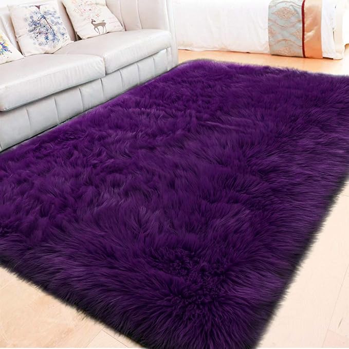 LOCHAS Soft Fluffy Faux Fur Rugs - Image 2