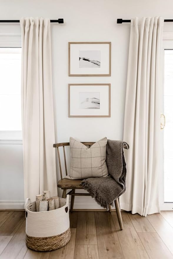 100% Blackout Shield Linen Blackout Curtains - Image 6