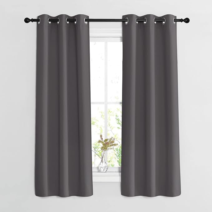NICETOWN Blackout Window Curtains 63 inch Length 2 Panels by NICETOWN