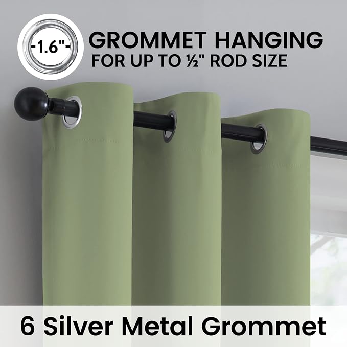 SimpleHome 100% Blackout Curtains - Image 5