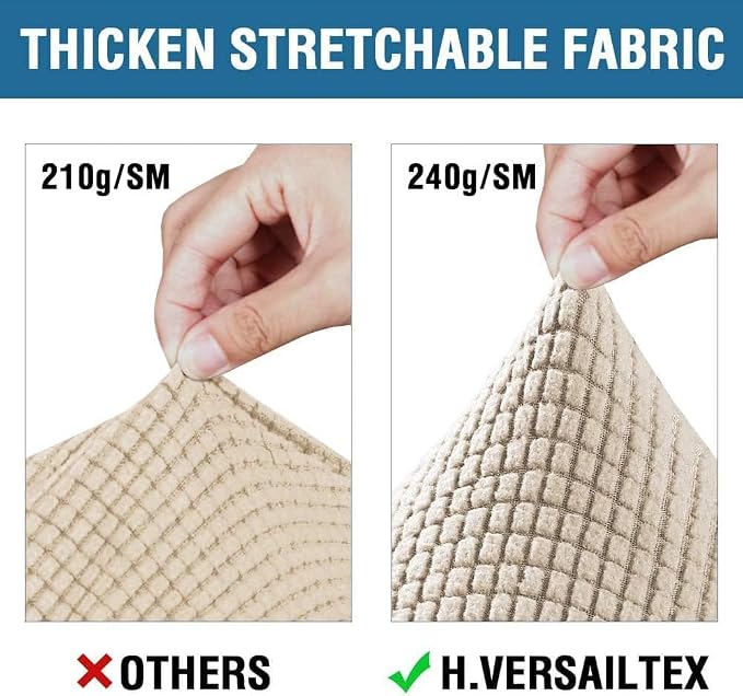 H.VERSAILTEX 4 Piece Stretch Sofa Covers - Image 3