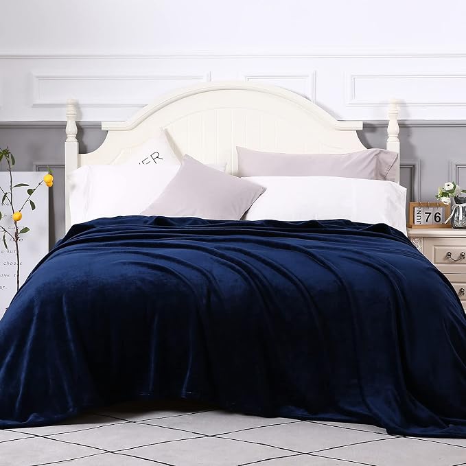 TASTHROW Large Flannel Fleece Throw Blanket, 90×90 Inch - Image 2