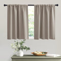 RYB HOME Short Sand Blackout Curtains by RYBHOME