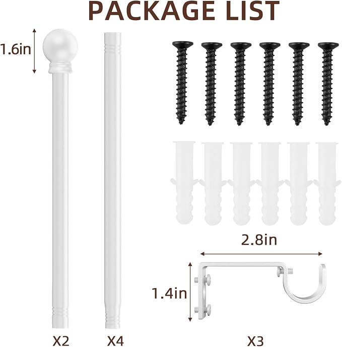 SMODBRODRE Curtain Rods for Window 48 to 84-93 - Image 6