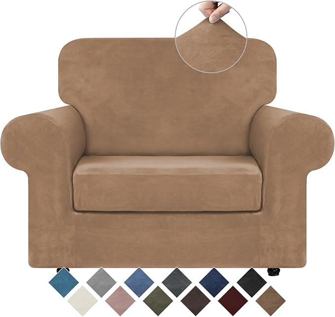 WEERRW Velvet Stretch Chair Sofa Slipcover by WEERRW
