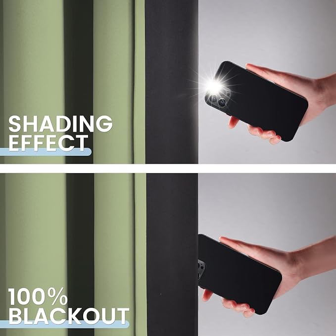 SimpleHome 100% Blackout Curtains - Image 3