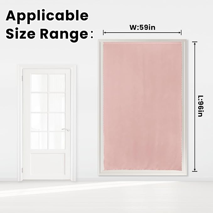 Self Adhesive Curtains, Stick Curtain Blackout Shades Window Cover Curtains - Image 6