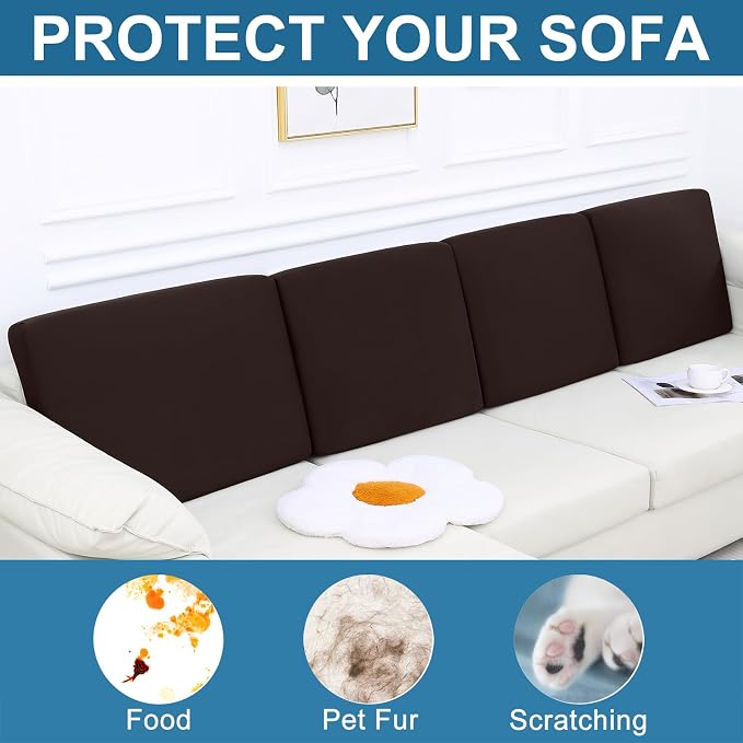 Smiry Printed Couch Cushion Covers, Stretch Soft Couch Covers - Image 7