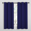 NICETOWN Navy Blue Blackout Curtains 48 inches Length by NICETOWN
